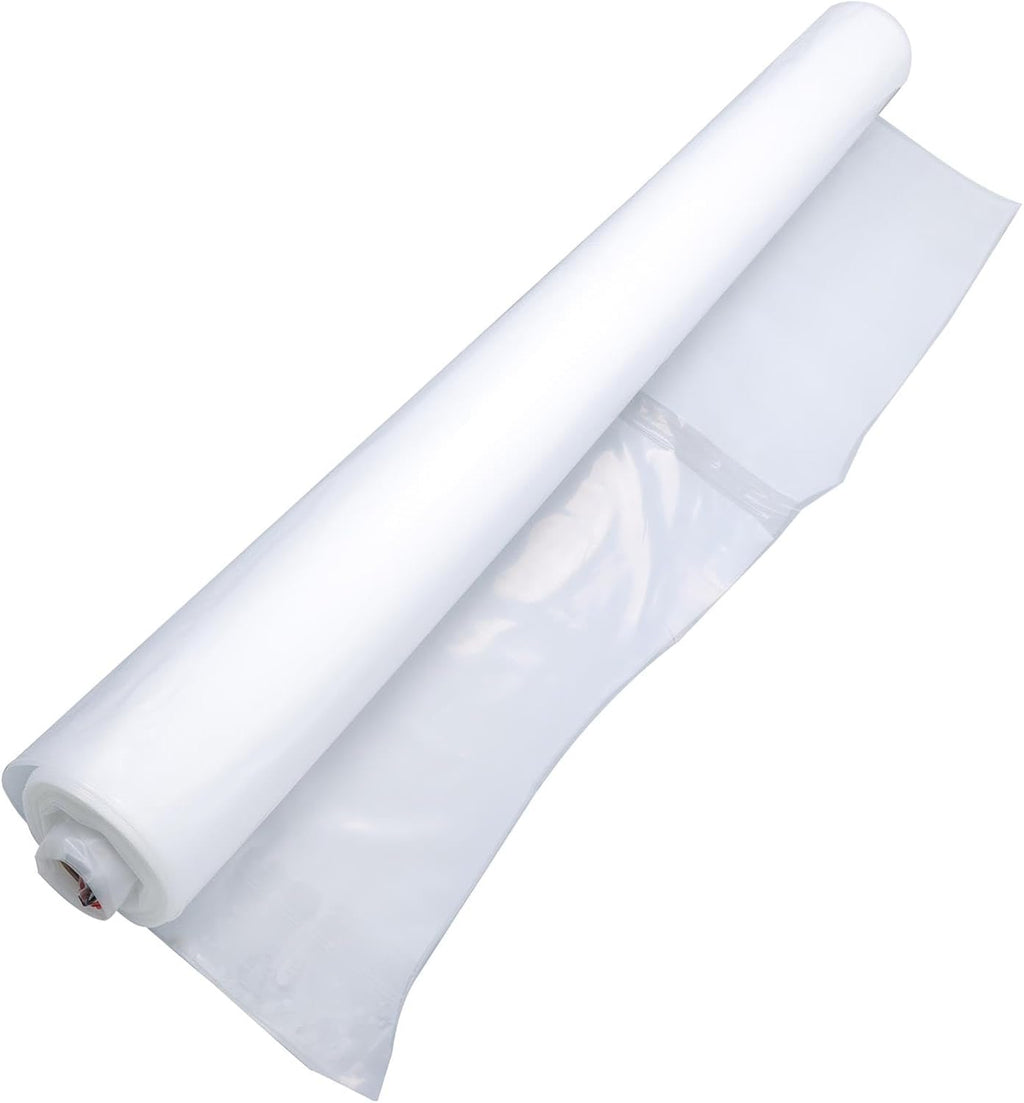 24 x 100FT Greenhouse Plastic Sheeting, 6 Mil Heavy Duty Clear Polyethylene Film, Covering for Gardening, Farming