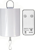 Hanging Display Motor with Remote Battery Operated 20 RPM Rotating Motor for Wind Spinner Mobile Yard Decor Hanging Ornaments Garden Sculptures-Medium Speed