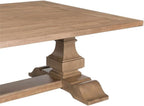 Pemberly Row 3 Piece Cocktail Table Set, Rubberwood and Rustic Birch Veneers, Camel Beige Finish, Includes Rectangular Coffee Table and 2 End Tables, Storage Drawer, Open Shelf, Traditional Living