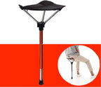 Youngy Adjustable Telescopic Foldable Stool Single Leg High Chair Tall Slacker Chair Telescopic Folding Stool