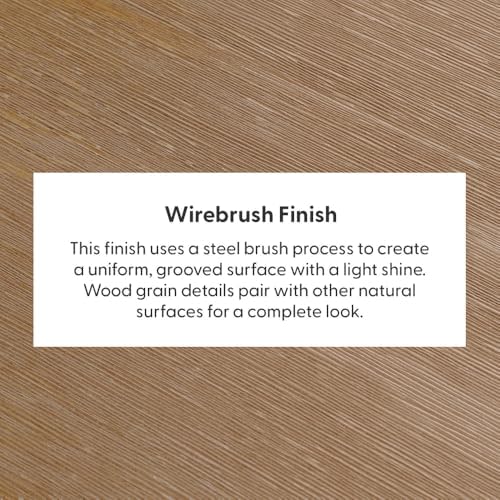 Plank+Beam Classic 72 Inch Dining Table, Rectangular, Pecan Wirebrush | Non-Toxic Finishes, Versatile Design, Farmhouse Design, Elegant Details, Easy Assembly, Quick Setup, Solid Wood