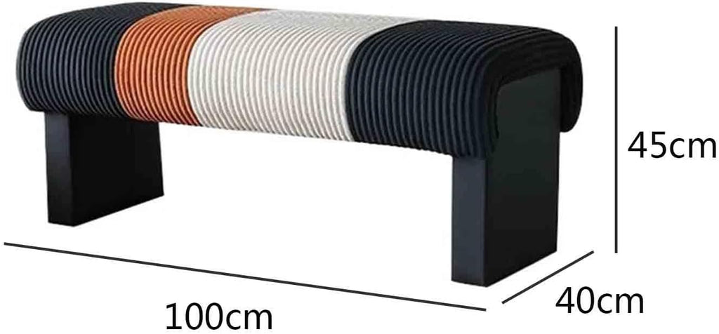Modern Bed end Bench Bedroom Living Room Dressing Shoe Changing Entryway(XS)