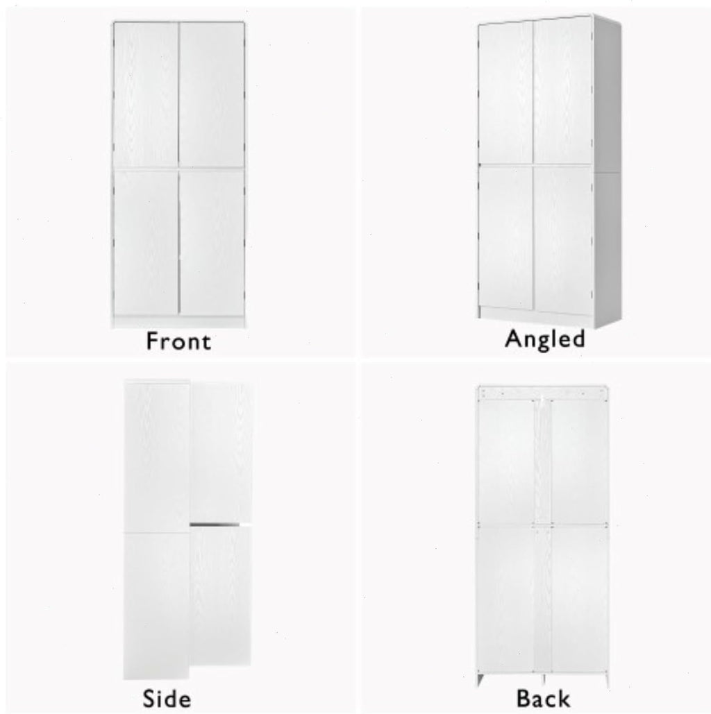 72" Kitchen Pantry Storage Cabinet with Doors and Shelves, Wood Farmhouse Pantry Storage with Barn Doors for Kitchen, Dining Room, Living Room