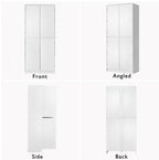 72" Kitchen Pantry Storage Cabinet with Doors and Shelves, Wood Farmhouse Pantry Storage with Barn Doors for Kitchen, Dining Room, Living Room
