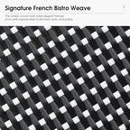 PURPLE LEAF Bar Stools 29" Round French Set of 2 Backless, Black | White Finish, Fade-Resistant Rattan Weave, Weather-Resistant Aluminum, Rustproof, Stackable Design, Wipe-Clean, No Assembly