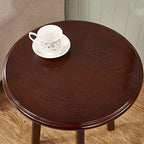 Telephone Table, Round Side Table,Sofa Coffee Table,American Wood Solid End Table,Telephone Side Table(Color:Dark Walnut,Size:23.6223.6223.62in)