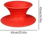 360° Rotating Gyro Spinning Chair, Sensory Swivel Chair for Autistic, Sit and Spin Sensory Equipment for Backyard Fun, Festivals and Outdoor Play(Red)