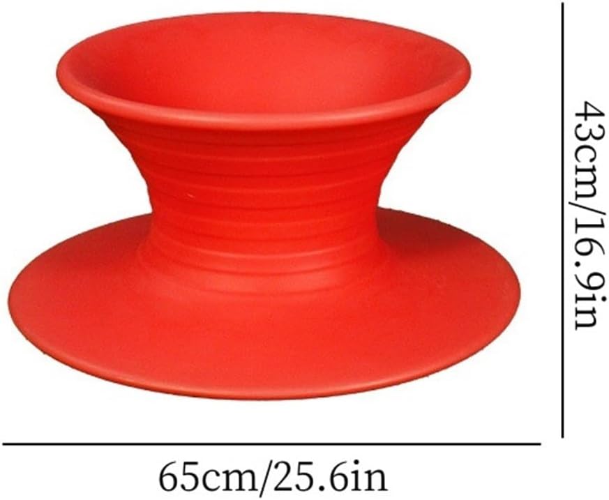 360° Rotating Gyro Spinning Chair, Sensory Swivel Chair for Autistic, Sit and Spin Sensory Equipment for Backyard Fun, Festivals and Outdoor Play(Red)