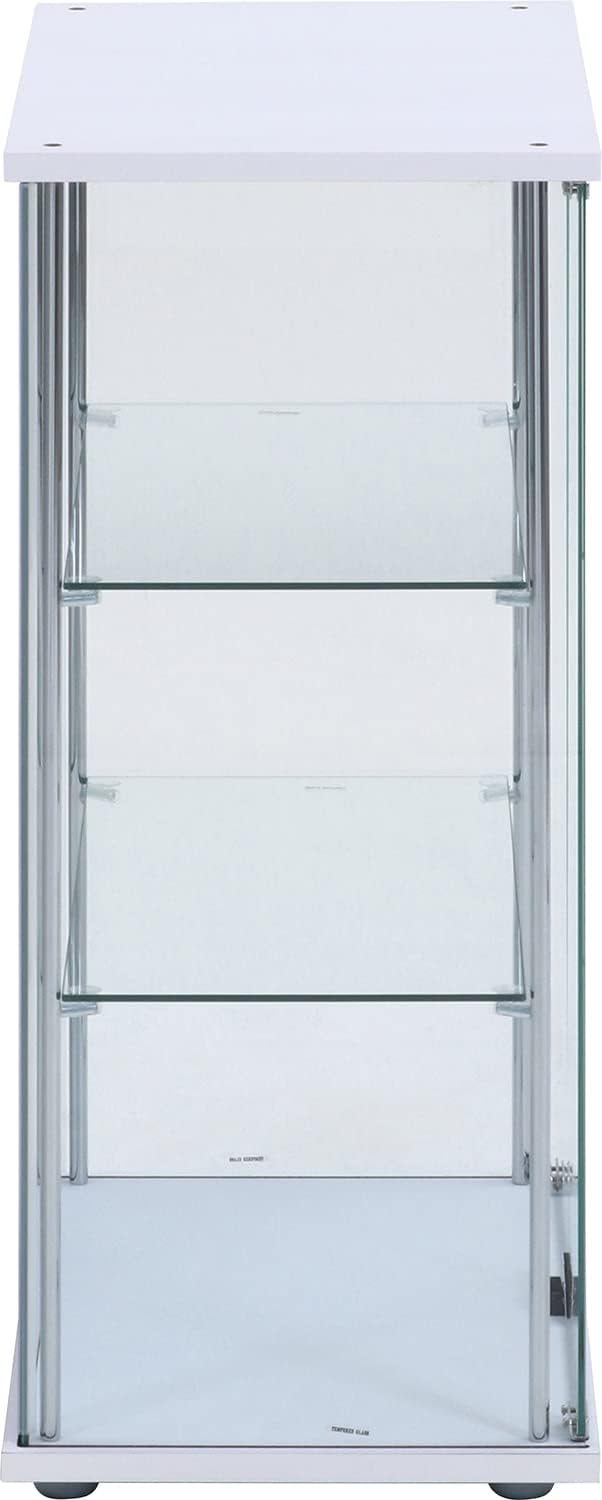 不二貿易(Fujiboeki) Fuji Boeki 72802 Collection Case, Figure Case, 3 Tiers, Width 23.8 x Depth 14.4 x Height 33.5 inches (60.5 x 36.5 x 85 cm), White, Wide Type, Rear Mirror