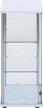 不二貿易(Fujiboeki) Fuji Boeki 72802 Collection Case, Figure Case, 3 Tiers, Width 23.8 x Depth 14.4 x Height 33.5 inches (60.5 x 36.5 x 85 cm), White, Wide Type, Rear Mirror