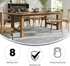 Flash Furniture Hercules 96x40 in Folding Table | Commercial Grade, Foldable Locking Legs, Farmhouse, Rustic