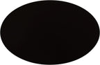 Kate and Laurel Natalli Modern Glam Metal Oval C-Table, 14 x 9 x 28, Black, Transitional Elegant Round C-Shaped Side Table for Use as Bedroom or Living Room Decor