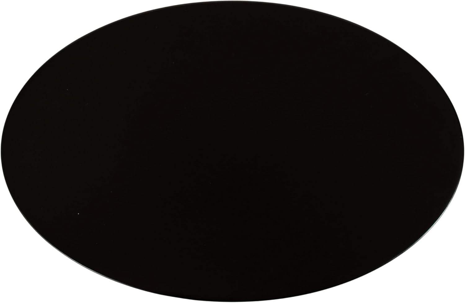Kate and Laurel Natalli Modern Glam Metal Oval C-Table, 14 x 9 x 28, Black, Transitional Elegant Round C-Shaped Side Table for Use as Bedroom or Living Room Decor