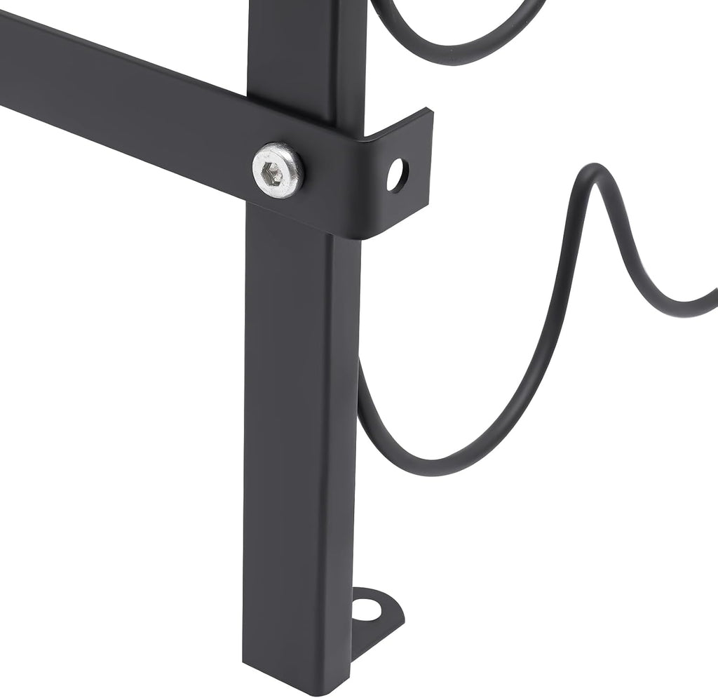 10-Tier Wine Rack for 100 Bottles - Black Metal Wine Bottle Holder Stand with Horizontal Storage, Easy Assembly, and Elegant French Quarter Design for Home, Bar, and Cellar Display