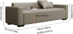 Modern End of Bed Bench for Bedroom, Entryway with Padded Seat & Solid Wood Legs for Living Room Dining Entryway(Beige,180 * 55 * 60cm)