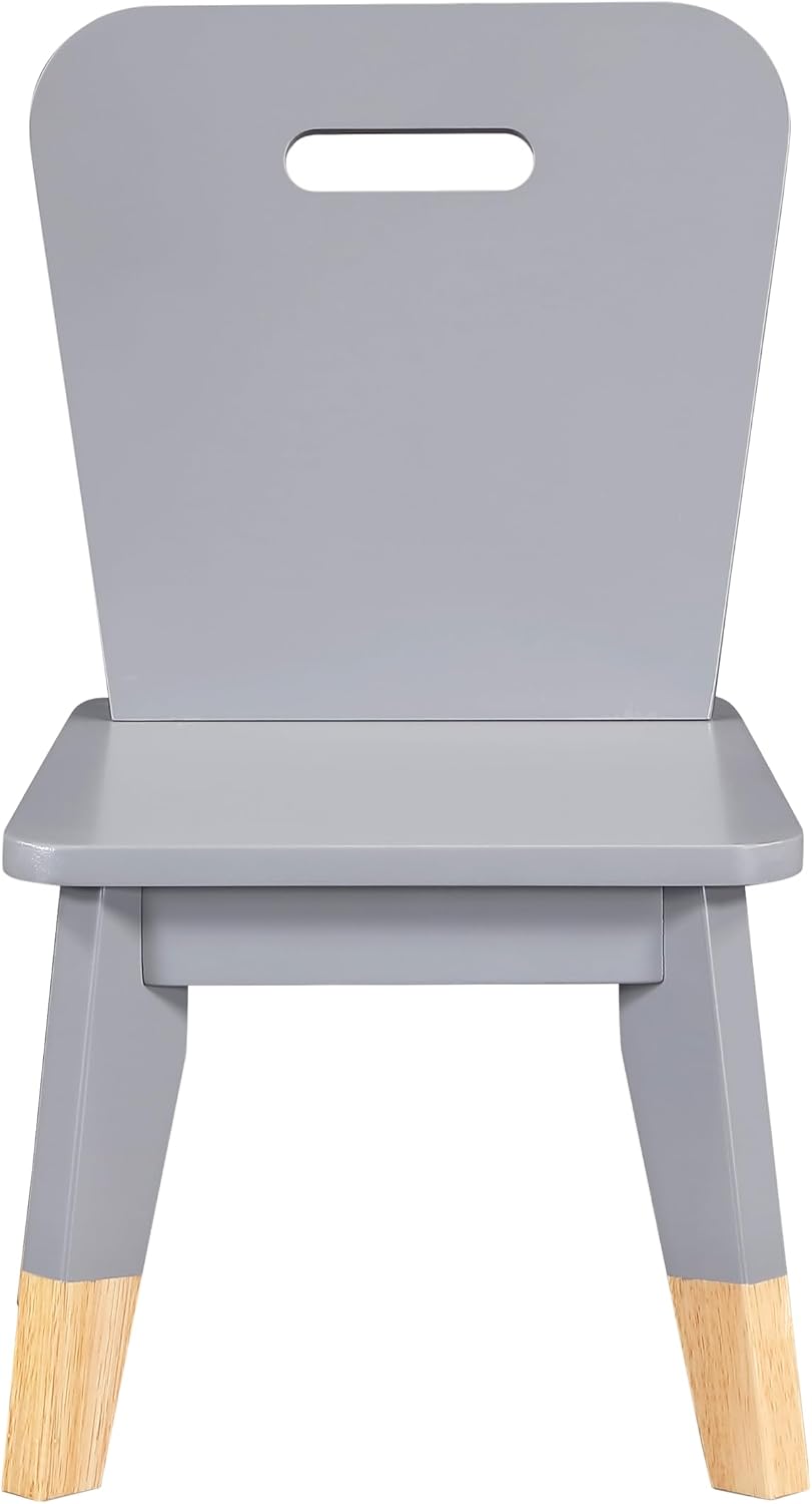 Polay Dining Table Set Kids Table and Chairs Wood Frame Play,A23 | Sturdy wood frame dining table set seats 4 children. Compact size for playrooms, kitchens, or bedrooms. Easy assembly re