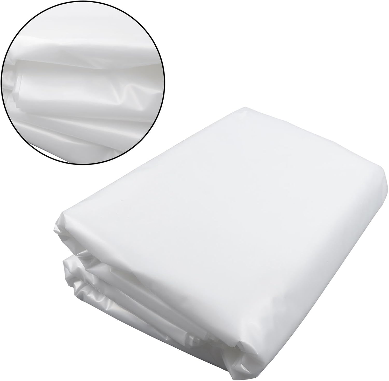 25 x 50FT Greenhouse Plastic Sheeting, 6 Mil Heavy Duty Clear Polyethylene Film, Covering for Gardening, Farming