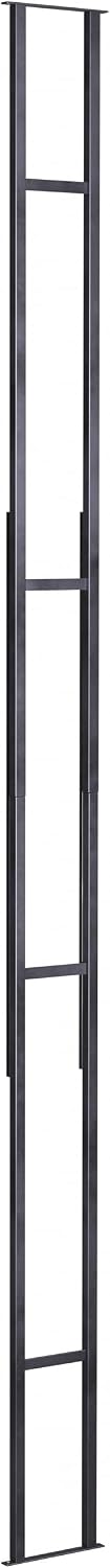 Jagged Ridge Floor-to-Ceiling Wine Rack Bundle 48 Bottles – (1) Floor-to-Ceiling Frame + (4) 12-Bottle Wall-Mounted Wine Racks – Luxurious, Modern, Space-Saving Metal Design for Home, Bar, or Kitchen