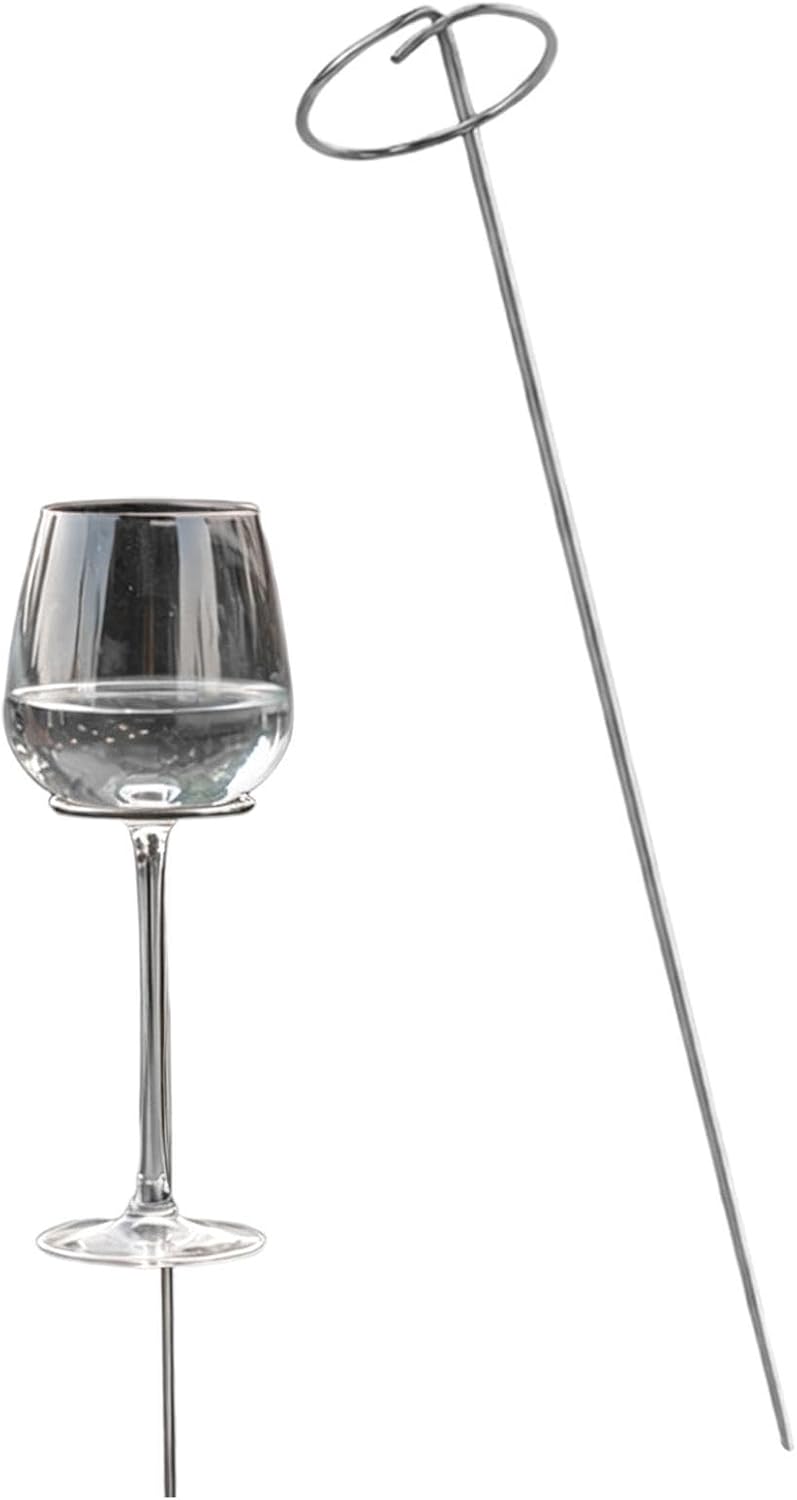Yard Wine Glass Holder – Garden Beverage Stakes Champagne, Cup, Campers Entertainers, Backyard Beach Camping Picnic Park | Campers Entertainers Backyard Beach Camping Picnic Park Courtyard Lawn Patio