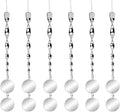 Bird Scare Rods with Reflective Discs Reflectors - Bird Spinner Scare Device of Twisting Rods and Disks to Keep Birds Away Like Woodpecker and Pigeon - 6 Pack