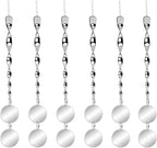 Bird Scare Rods with Reflective Discs Reflectors - Bird Spinner Scare Device of Twisting Rods and Disks to Keep Birds Away Like Woodpecker and Pigeon - 6 Pack