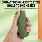 Inflatable Stool Camping Seat Foldable Sofa Leg Pads Cushion for Outdoor Hiking Travel Home Office Use Lightweight Durable Portable Navy