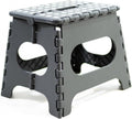 Avalon Multipurpose Folding Stool PVC Sturdy and Durable Home School Nursery Grey Small Folding Ladder (27 x 33 x 26.5cm)