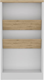 Multicolor Kitchen Island with Shelves and Tabletop | Includes two side shelves for bottle display and low shelf for essentials