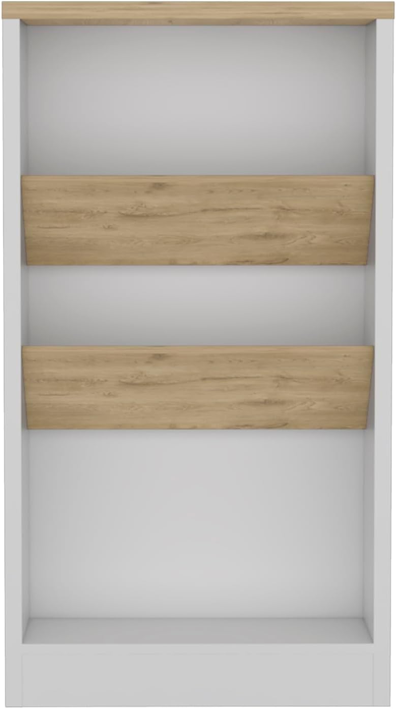 Multicolor Kitchen Island with Shelves and Tabletop | Includes two side shelves for bottle display and low shelf for essentials