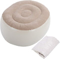 Portable Inflatable Stool for Camping and Hiking, 2-in-1 Multifunctional Inflatable Seat as Chair & Footrest, Made of Soft PVC, Compact Blow-Up Design for Travel, Office, Garden