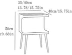 Telephone Table Sofa Side Table Coffee Table Living Room Household Small Table Mini Household Simple Bedroom Bedside Table Bedroom Storage Bedside Cabinet (Color : 1, Si (Brass 40x40x50cm)