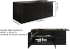 homary Kitchen Island with Storage & Wine Rack, 72" Modern Black Kitchen Cabinet with Wood Top, Large Fixed Island with 3 Drawers & 6 Adjustable Shelves, Without Bar Stools