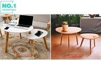 Telephone Table, Coffee Table Set Combination,Nesting Side Tables,Rotating Sofa & Console Tables,Telephone Tables,3 Colors(Wood Color