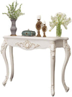 JITUIHOM Console Tables Table D'entrée Meuble Contre Le Mur Demi-Ronde Téléphone Décorative De Foyer Simple(47.24in)