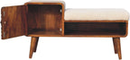Furniture Solid Wood Boucle Carved Chestnut Telephone Table