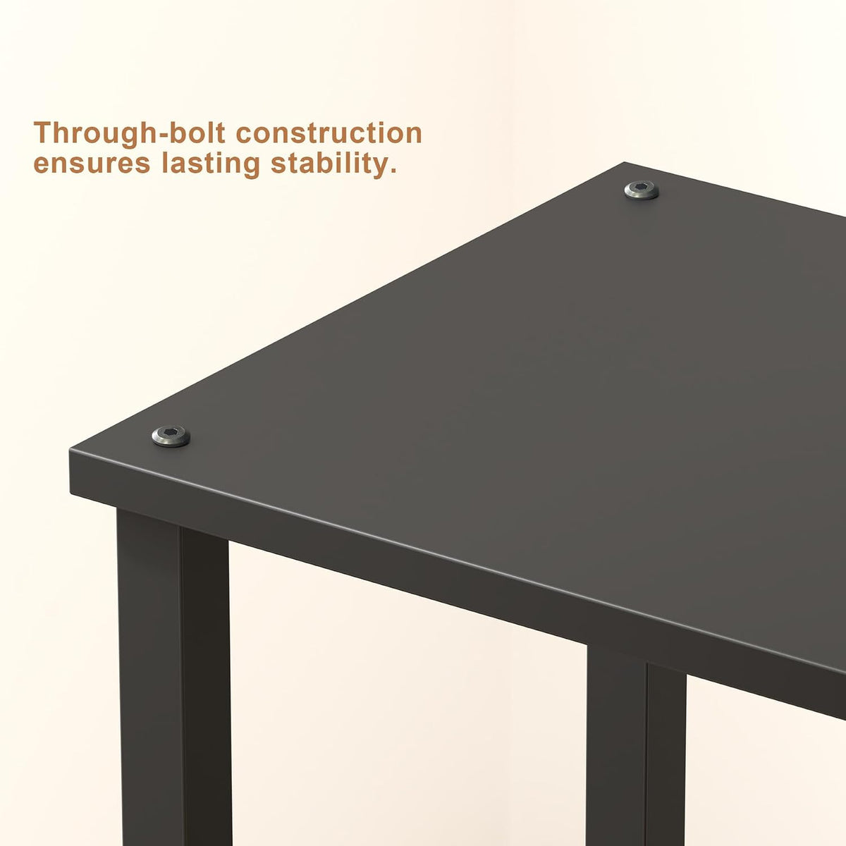 TUTOTAK End Table, Set of 2, Side Table, Nightstand, 2-Tier Storage Shelf