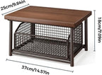 Desktop drawer-style storage rack with wooden top—suitable for kitchens, offices, and dormitories.