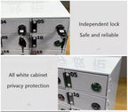 Acrylic Phone Storage Cabinet with 50 Lockable Slots Secure Mobile Device nizer for Offices Schools and Events - Perfect for Enhanced Safety and nization