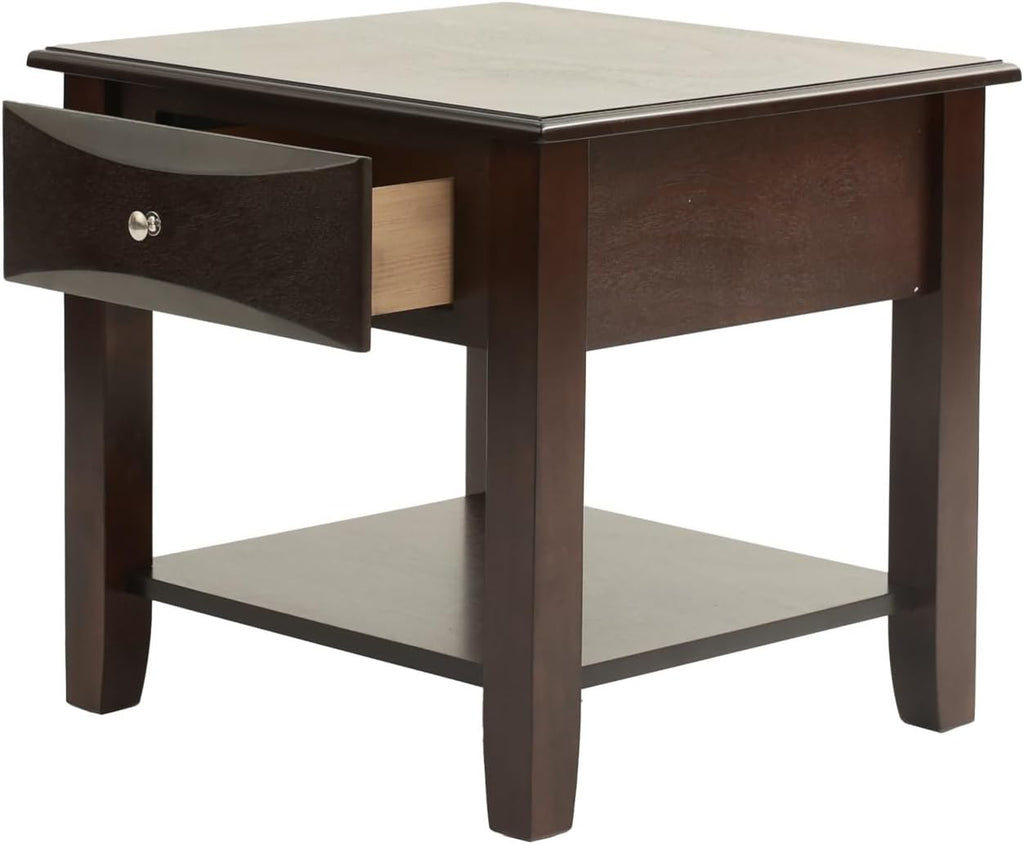 Espresso Finish 4pc Occasional Table Set with Antique Black, Espresso | Listed product dimensions are 47 x 16 x 30 in
