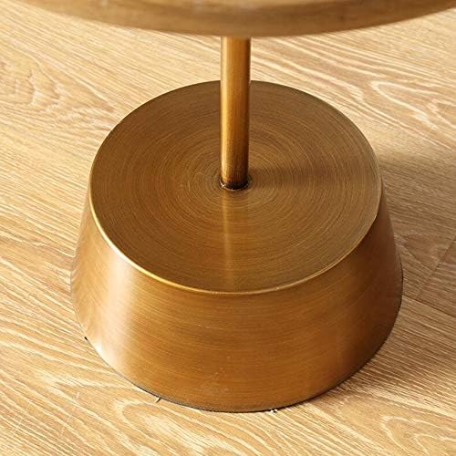 Telephone Table, Solid Wood Sofa Side Table Pedestal Tables Sofa & Console Tables Telephone Tables Round Living Room Side Table(Color:Wood Color,Size:15.7415.742