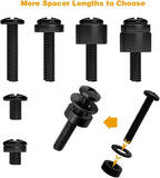 Universal TV Mounting Hardware Kit | M4/M5/M6/M8 Screws & Spacers | VESA-Compatible for TVs & Monitors Up to 80" | Organized & Labeled for Quick Installation