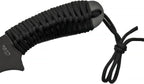 Szco Supplies 21” Full-Tang Curved Sawback Machete with Cord-Wrapped Handle, 420 Stainless Steel Blade, and Nylon Sheath for Camping, Hiking, and Survival