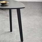 Telephone Table, Modern Triangular Sofa Side Table,Living Room Telephone Table,Ash Side/Accent Table -3 Legs (Color:Black,Size:17.5119.68in)