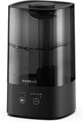 4.5L Humidifiers for Bedroom, Humidifiers for Home Large Room, Cool Mist Humidfiers for Baby and Plant with Timer, Adjustable Mist Level, 360° Nozzle, Auto Shut-Off, Black