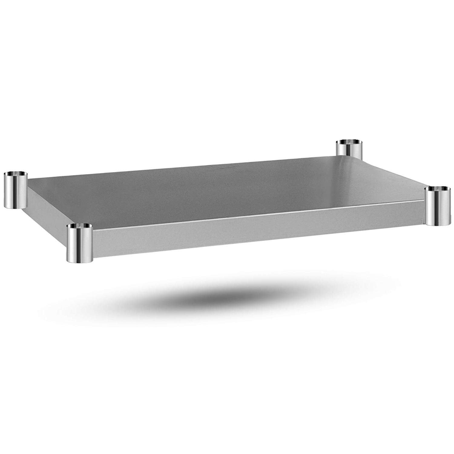 DuraSteel Galvanized Under Shelf for Work Tables - Extra Adjustable Lower Shelf for 24" x 48" Stainless Steel and Wooden Worktables - Fits for use in Restaurant, Warehouse, Home, Kitchen, Garage