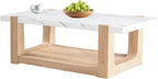 Modern Contemporary 3 Piece Table Set, Faux Marble Top Coffee Table End Table & Sofa Table