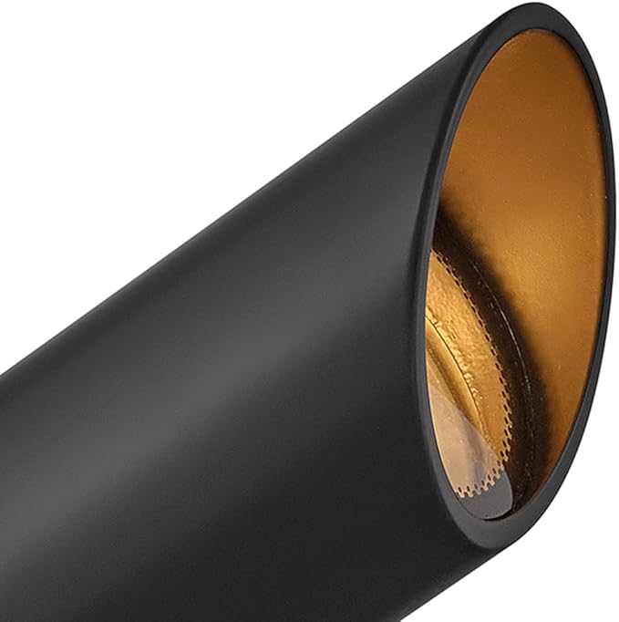 Hinkley Landscape 1536SK-LL Spot Light - Aluminum, 4w MR16 LED Bulb, Wiring Kit, and Ground Spike Included, 12v, Safe for Wet Conditions - Satin Black Finish with Clear Glass Lens