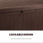 Large Outdoor Storage Box Lockable Organization and Storage Box Waterproof for Furniture Outdoor Cushions Garden Tools