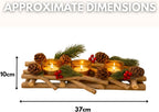 Marco Paul Christmas Decorations Room Decor, Candle Holder, Indoor Ornaments for Home, Christmas Table Centrepiece, Dinner Set, Kitchen Light, Table Decorations Centrepiece