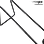 PRETYZOOM Wine Bottle Holder for Table Single Wine Shelf Iron Bottle Shelf with Geometric Design Countertop Rack for Kitchen Bar Display and Organization 7.08 X 3.34 X 1.96 in